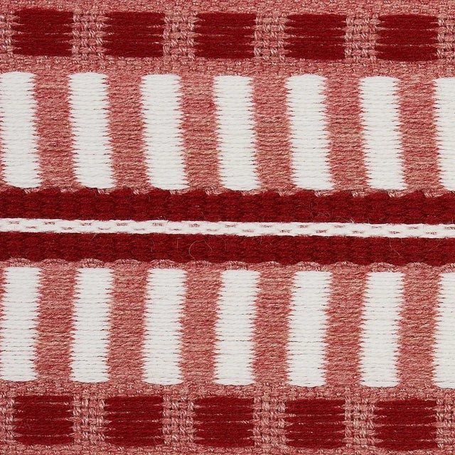 Contemporary Schumacher Jacobsen Tape Indoor/Outdoor in Rose For Sale - Image 3 of 4