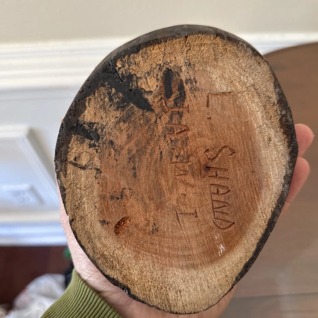 Late 20th Century Hand Carved Brutalist Style Paper Weight Sculpture For Sale - Image 10 of 10