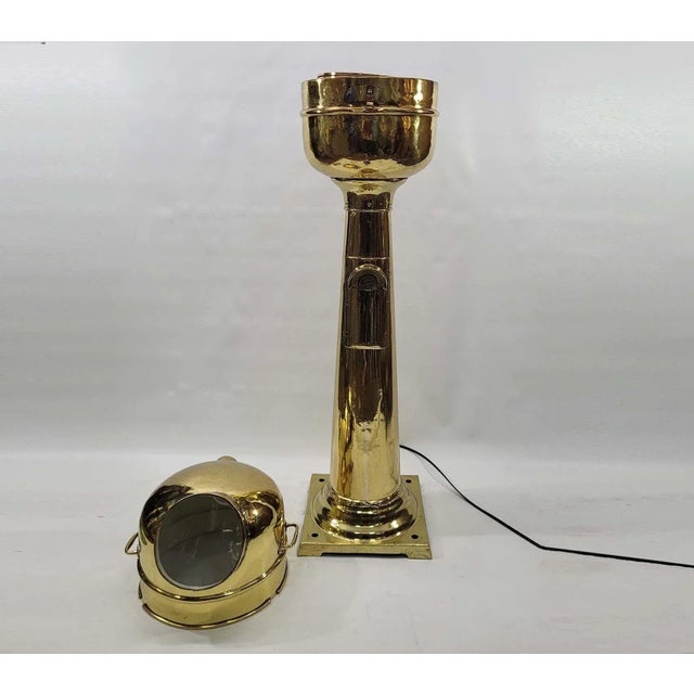 Metal Pedestal Binnacle by Kelvin Bottomley and Baird LTD For Sale - Image 7 of 12