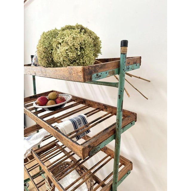Mid-Century Shoe Rack Trolley For Sale - Image 6 of 8
