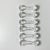 English 1980s Vintage Hollywood Regency Chippendale English Crystal Knife Rests After Ralph Lauren - Set of 6 For Sale - Image 3 of 9