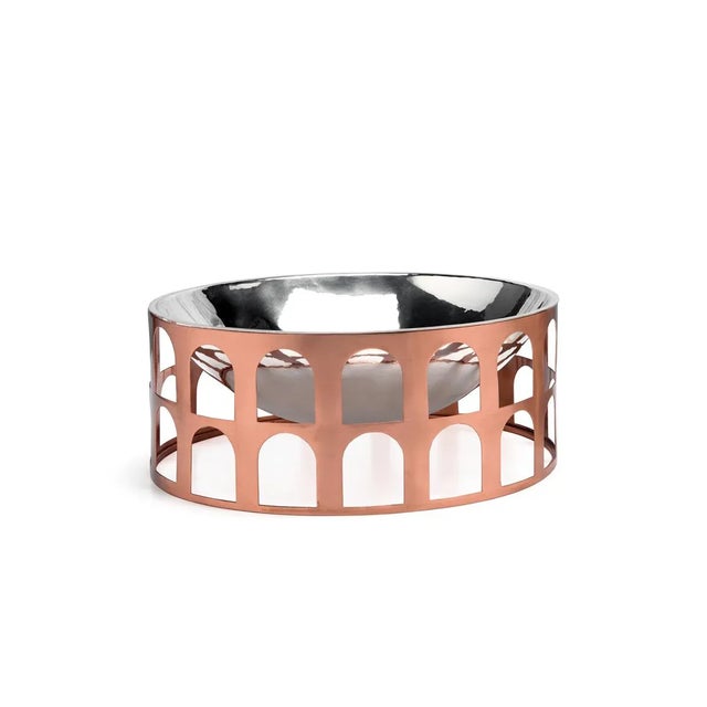 Contemporary Colosseum III Copper and Silver-Plated Centerpiece by Jaime Hayon for Paola C. For Sale - Image 3 of 3