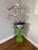 Majolica Green Plant Stand For Sale - Image 9 of 10