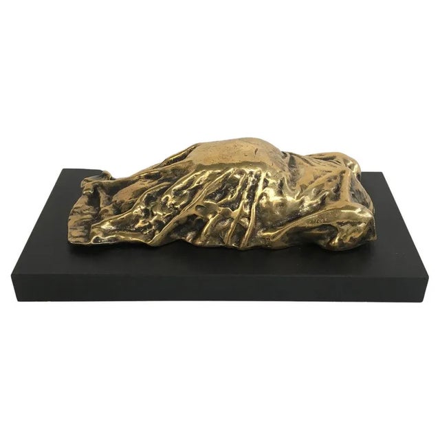 Vintage Italian Bronze Abstract Sculpture by Furio Giovannacci, 1980 For Sale - Image 11 of 11