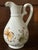 Vintage white porcelain creamer dish (min pitcher/mini vase) with hand painted butterflies, flowers and gold along the...
