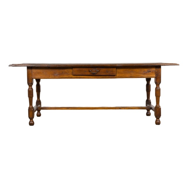 Early 19th Century French Provincial Oak Farmhouse Table For Sale