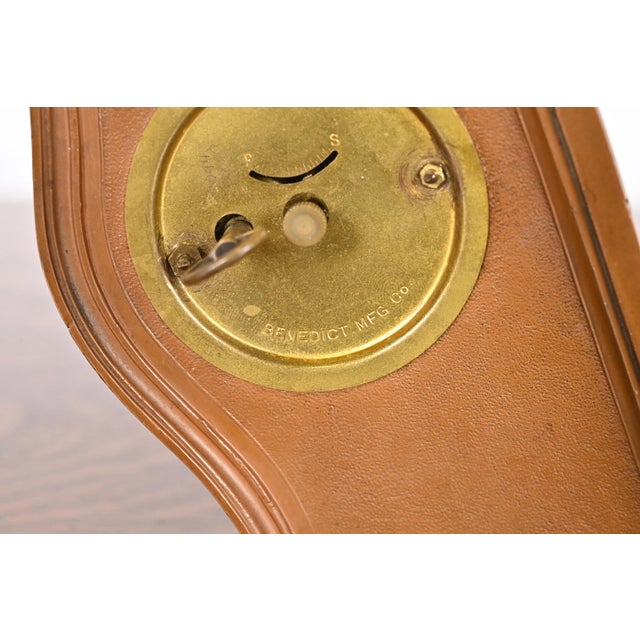 Benedict Studios Arts & Crafts Bronze Mantel Clock, Circa 1910 For Sale - Image 9 of 12