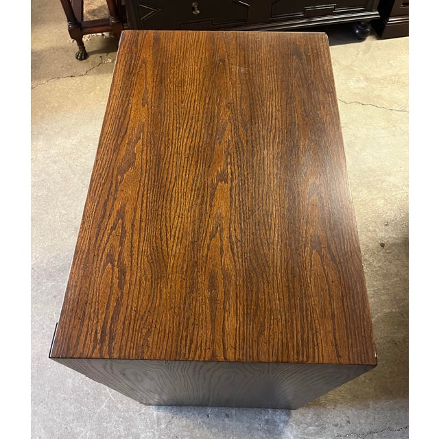 Late 20th Century Hickory Manufacturing Three Drawer Chest For Sale - Image 11 of 12