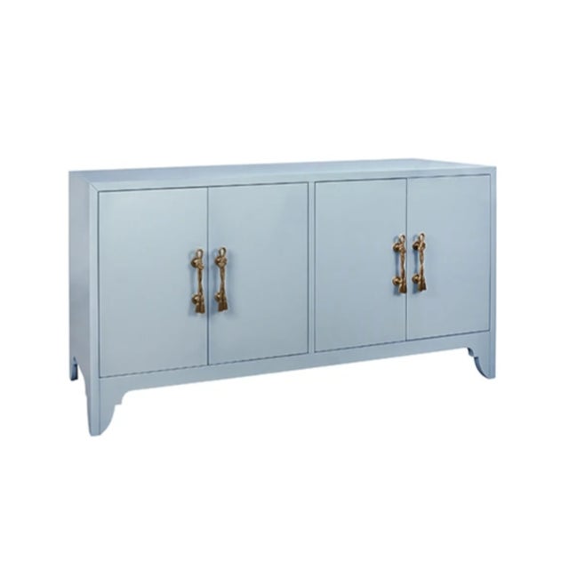 Brand new special order item. Not vintage. Elevate your dining space with this stunning four door buffet finished in soft...