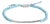 Sterling Silver Turquoise Beads Station Bracelet with Bolo Clasp For Sale