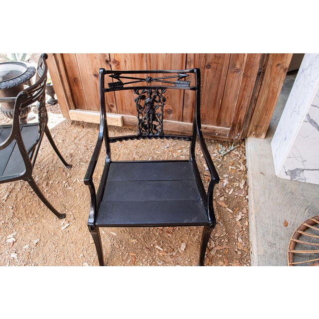Molla 1950s Molla Diana the Huntress Powder Coated Iron Chairs — Set of Four For Sale - Image 4 of 9