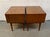 Brown Mid-Century Walnut and Brass Night Stands by Furnette Furniture Company For Sale - Image 8 of 17