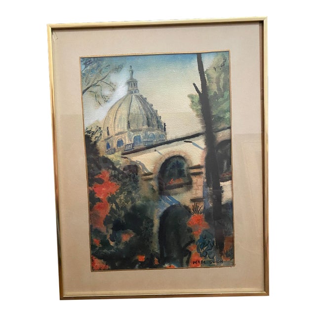 Mid Century Painting, San Miguel Allende For Sale