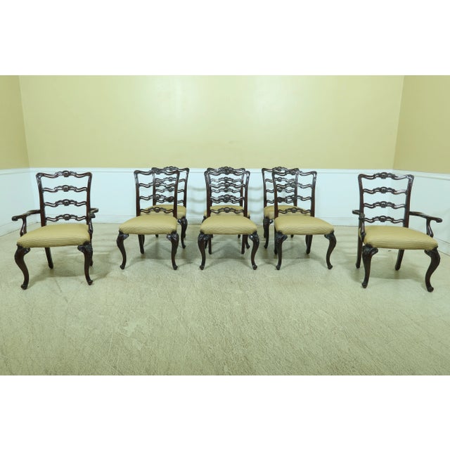 Set of 8 Georgian Mahogany Ribbon Back Dining Room Chairs For Sale - Image 13 of 13