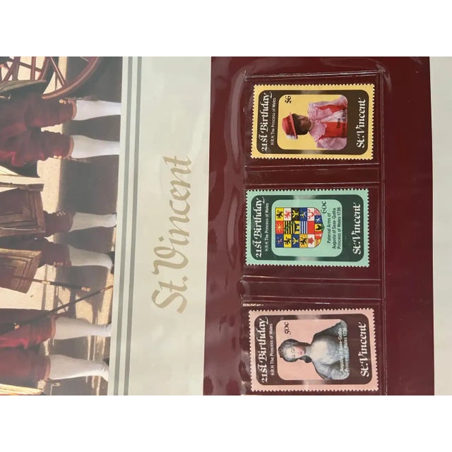 Paper Royal Diana and Charles 'S Wedding Philatelic Panels Collection 125 Stamps For Sale - Image 7 of 11