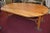 Farmhouse Vintage Heavy Pine Wood Irish Wake Table Drop Leaf Long Oval Dining Kitchen Farmhouse Work For Sale - Image 3 of 13