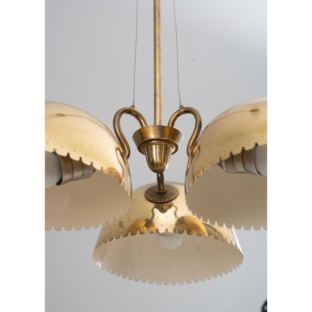 Swedish Modern Pendant attributed to Harald Notini for Böhlmarks, 1940s For Sale - Image 6 of 15