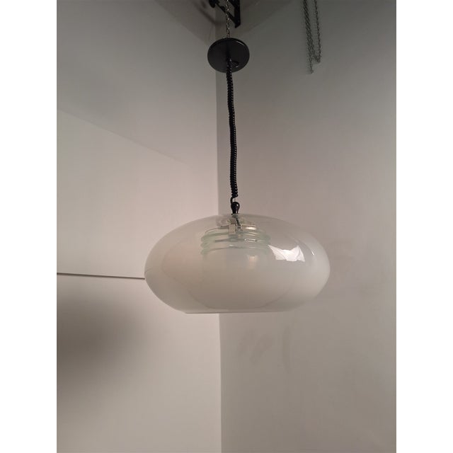 Model 2119 Chandelier with Shaded Glass by Gino Sarfatti for Arteluce, 1960s For Sale - Image 16 of 16