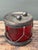 Vintage Glass Drum Lidded Jar For Sale - Image 12 of 12