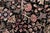 Shabby Chic Art Nouveau Floral 1990's Pak-Persian Black/Gray Wool Round Rug- 9'0'' X 9'2'' For Sale - Image 3 of 10