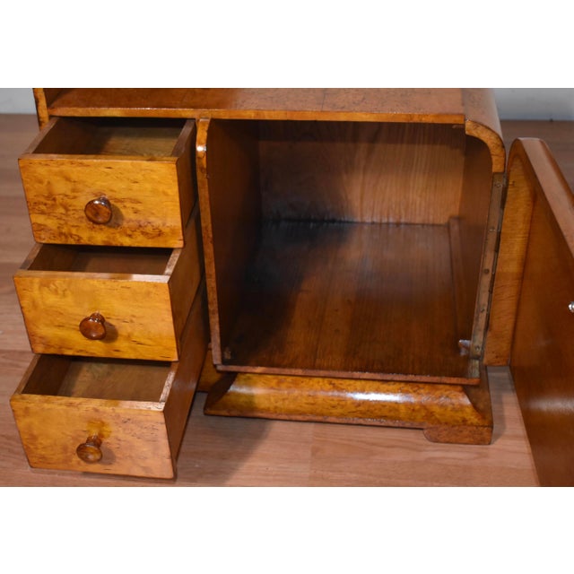 1920s Antique Art Deco Birdseye Maple Nightstands a Pair Chairish