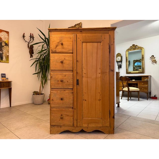 Biedermeier Rustic Bread Cupboard For Sale - Image 11 of 13