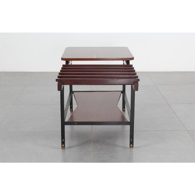 Mid-Century Iron and Teak Coffee Table from Home Torino, 1960s For Sale - Image 11 of 18
