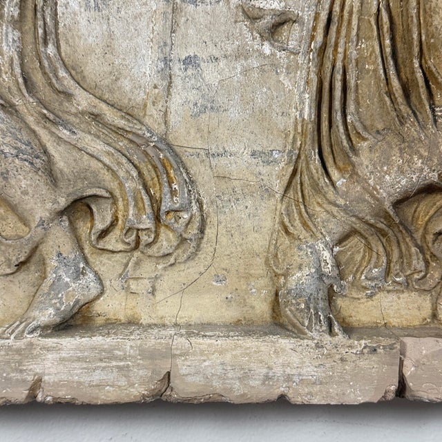 19th Century Antique Italian Neoclassical Plaster Bas-Relief – Dance of the Maenads For Sale - Image 5 of 12