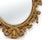 Vintage Italian Regency Carved Gold Gilt Oval Wall Mirror For Sale - Image 4 of 9