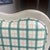 Rustic European 1970s Country Core Pair of Green Gingham Chairs For Sale - Image 3 of 5