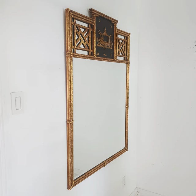 Friedman Brothers Large Chinoiserie Wall Mirror For Sale - Image 10 of 12