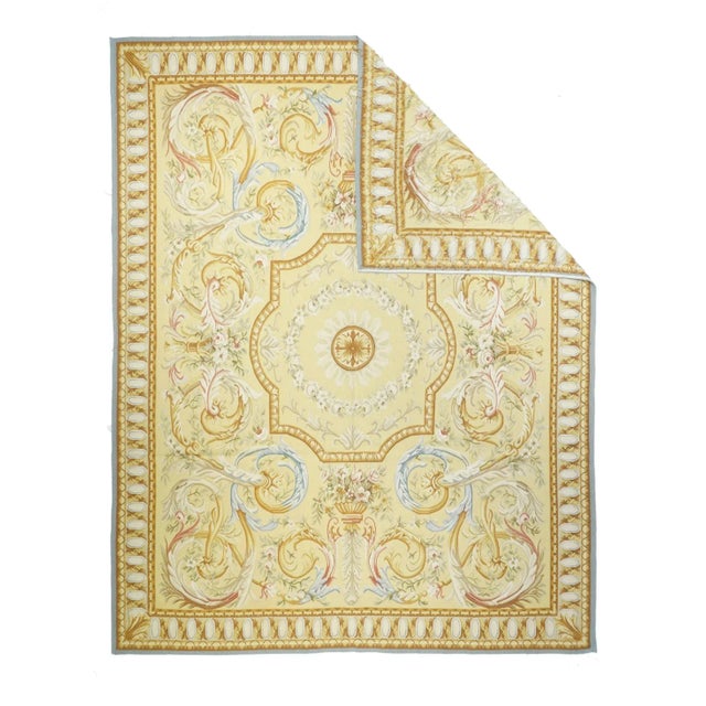 Aubusson Rug 7'10''x10'2''.