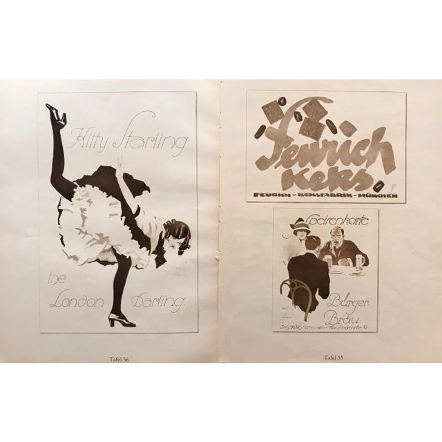 Original Double- Sided 1926 German Art Deco Fashion Print, Kitty Starling Starling/Coffee House For Sale