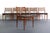 Niels Moller Danish Modern Erling Torvits Dining Chairs in Teak With Black Leather Seats Denmark, a Set of 6 For Sale - Image 4 of 7