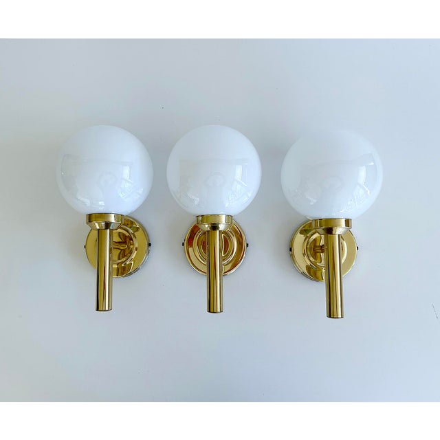 Vintage Danish Glass Sconces by Abo Reinders, Set of 3 For Sale - Image 9 of 12