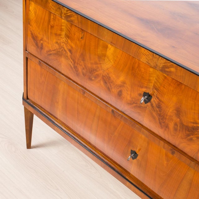 Antique German Biedermeier Commode in Cherrywood, 1830s For Sale - Image 9 of 14