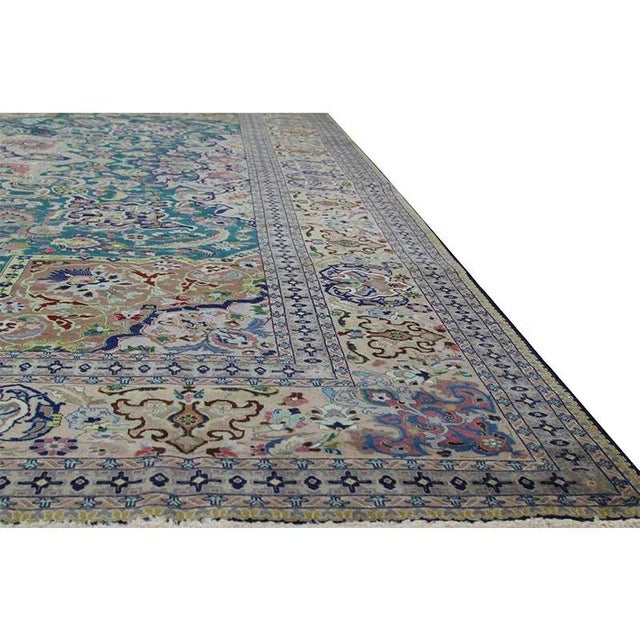 1960s 1960s Persian Tabriz Area Rug 8’2″ X 11’1″ For Sale - Image 5 of 13