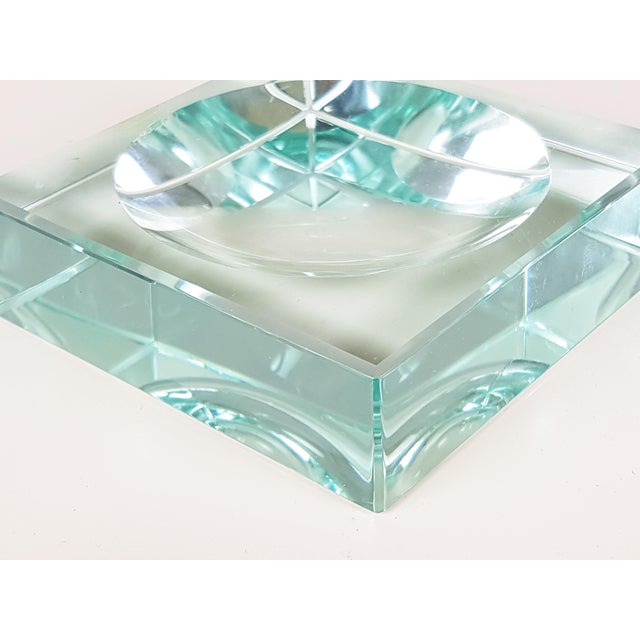 Cut Glass Ashtrays and Picture Frame from Gallotti & Radice, 1980s, Set of 3 For Sale - Image 7 of 8