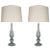 Handblown Modernist Murano Table Lamps in Gray Glass - a Pair For Sale