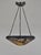 Metal Large French Art Deco Pendant Light by Daum & Majorelle - 1925 Cameo Chandelier France For Sale - Image 7 of 15