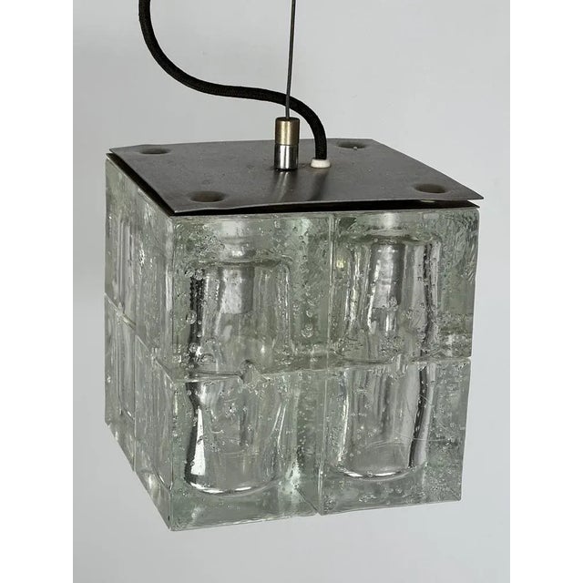 Poliarte Clear Murano Glass Pendant Lamp from Poliarte, 1970s For Sale - Image 4 of 18