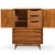Young Manufacturing Mid Century Walnut Curved Highboy Dresser For Sale - Image 9 of 9