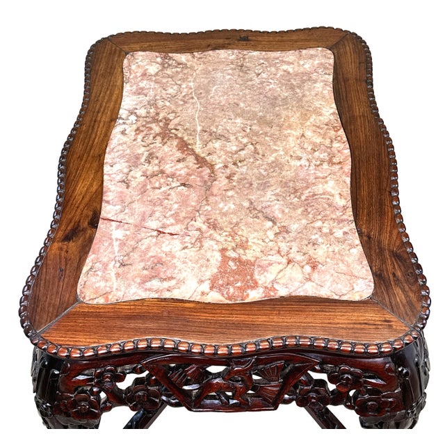 19th Century Oriental Hardwood Rectangular Coffee Table, 1870s For Sale - Image 3 of 12