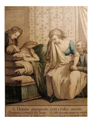 The Weeping Woman, Early 19th-Century, Etching