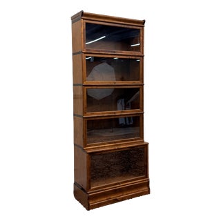 English Globe Wernicke Style Bookcase For Sale