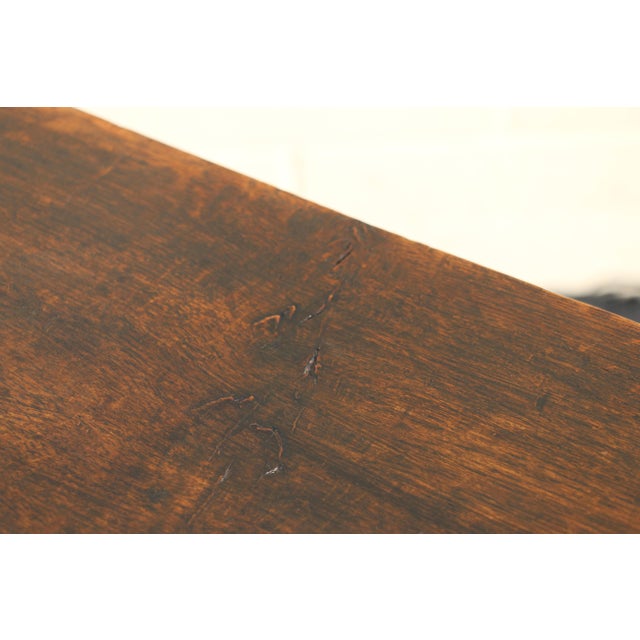 Antique 18th-Century Oak Drop-Leaf Butterfly Table With Drawer & Brass Casters For Sale - Image 18 of 18