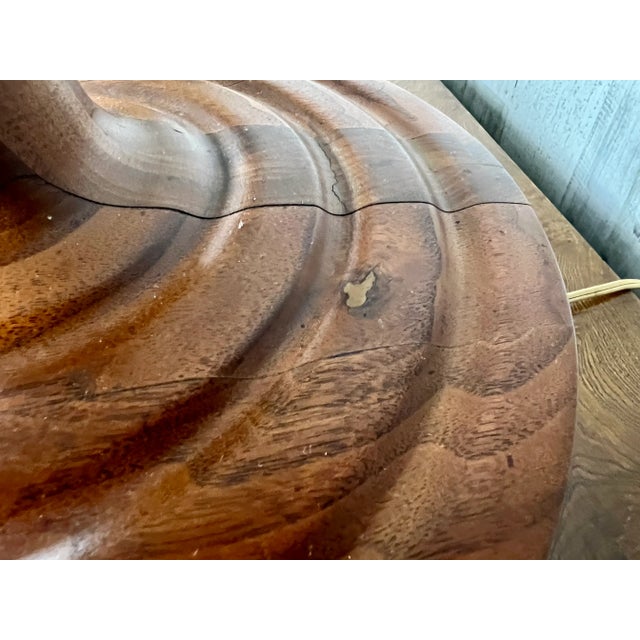 Danish Modern Solid Teak Table Lamps For Sale - Image 12 of 12