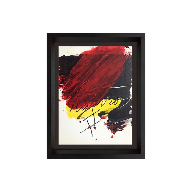 Antoni Tapies Lithograph Original Limited Ed. No. 83 Color Lithograph For Sale