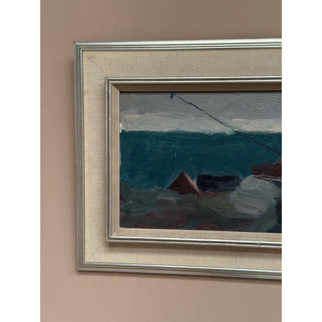 Kai Christensen, Coastal Landscape, 1950s, Oil Painting on Canvas, Framed For Sale - Image 9 of 18