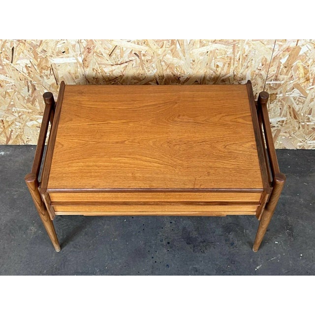 Mid-Century Danish Teak Sewing Box Side Table For Sale - Image 6 of 13